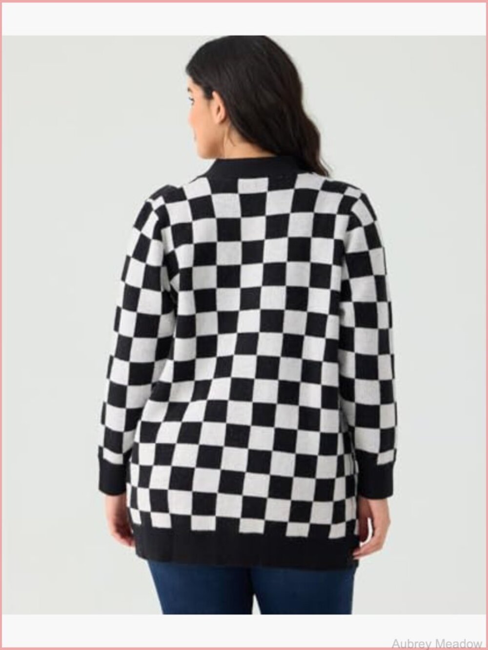 Plus Size Open Front Cardigan Sweater Coat Oversize Long Sleeve Winter Outfit - Picture 5 of 7